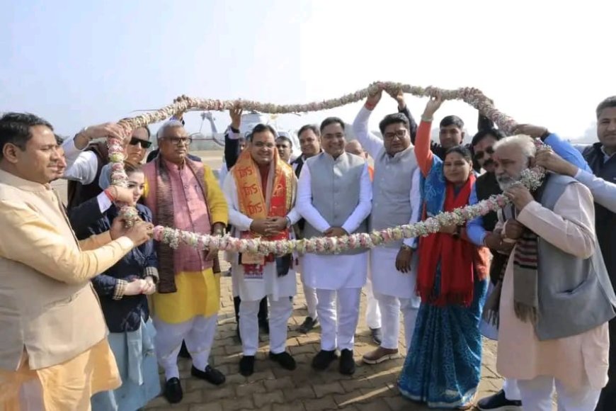 मुख्यमंत्री भजनलाल शर्मा ने श्रीनाथ जी मंदिर में की पूजा- अर्चना