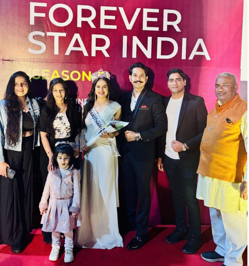 माली समाज की बेटी जया चौहान बनी मिसेज राजस्थान