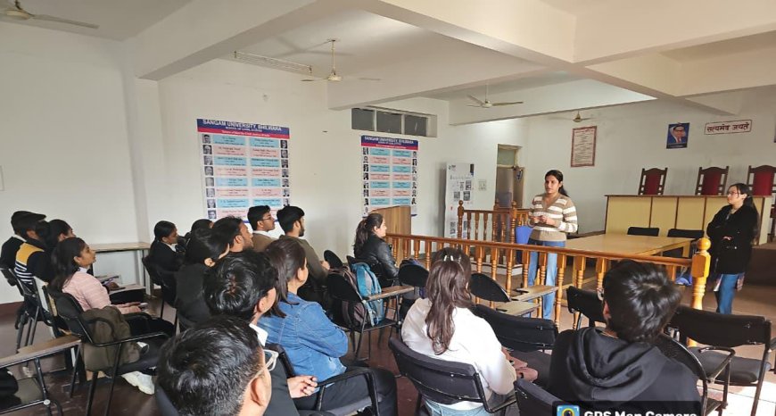 एनएलयू भोपाल की छात्रा द्वारा संगम यूनिवर्सिटी में एकेडमिक एक्सचेंज, मूटिंग-मेंटरशिप और सीखने का एक दिन