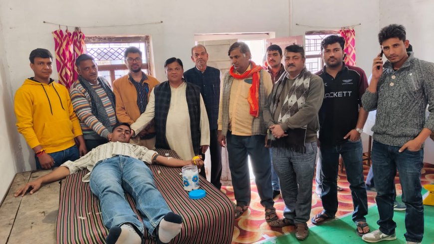 कठूमर में महाराजा सूरजमल के बलिदान दिवस पर आयोजित हुआ स्वैच्छिक रक्तदान शिविर