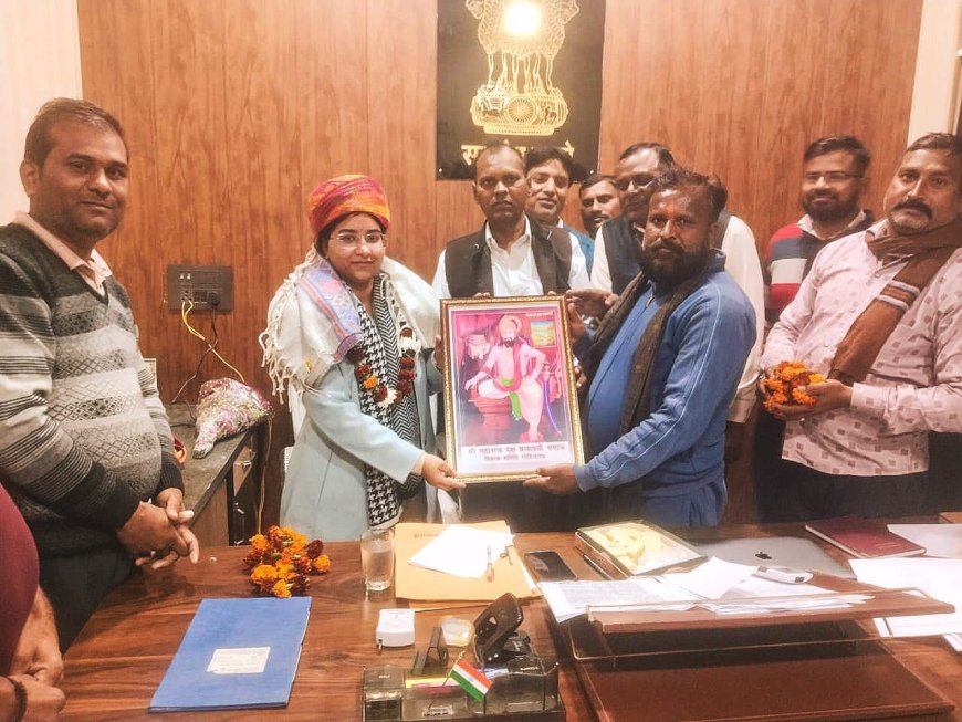 श्री महाराजा दक्ष  प्रजापति समाज ने किया गोविन्दगढ़ एसडीएम का स्वागत