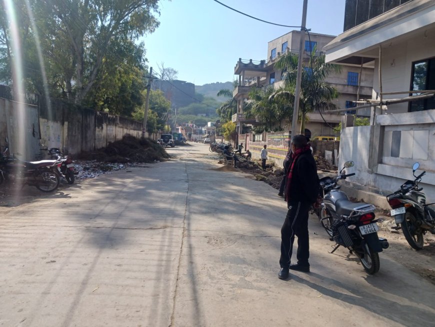 बालिका छात्रावास एवं हरिजन बस्ती की ओर जाने वाले रास्ते पर लंबे समय से गंदगी का अंबार शिकायत के बावजूद जिम्मेदार मौन