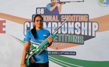 होसलो की उड़ान:  सीनियर राइफल नेशनल शूटिंग में मीनेश का शानदार प्रदर्शन