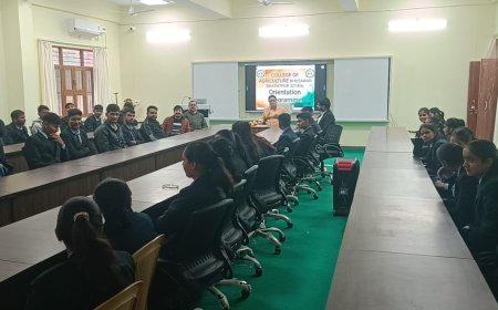 कृषि महाविद्यालय मे आमुखीकरण कार्यशाला का आयोजन