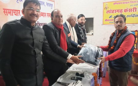 समृद्ध भारत अभियान का नववर्ष पर सराहनीय प्रयास, समाचार पत्र वितरकों का किया सम्मान