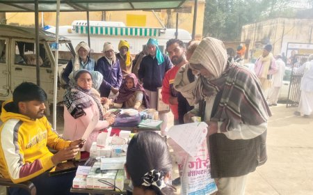 लूपिन फाउंडेशन व राजस्थान सरकार द्वारा निःशुल्क स्वास्थ्य शिविर आयोजित