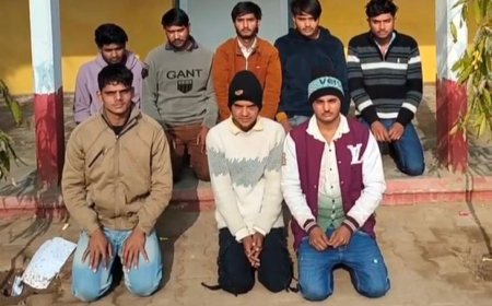 पहाड़ी पुलिस की कार्यवाही; 8 साइबर ठग गिरफ्तार, 6 मोबाइल और 4 फर्जी सिम बरामद