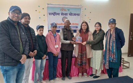 राजकीय महाविद्यालय खैरथल में सात दिवसीय शिविर का शुभारंभ