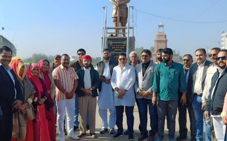 भजन गायक रावणा का किया स्वागत