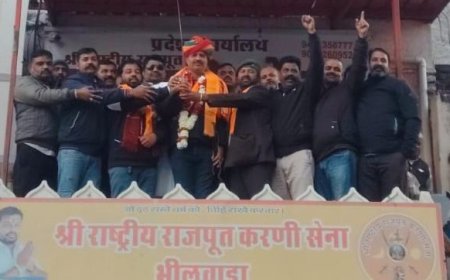 करणी सेना  कार्यालय पर किया बार एसोसिएशन अध्यक्ष का स्वागत