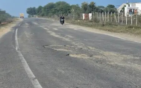भीम उनियारा एनएच 148डी पर सड़क बदहाल: 18 किलोमीटर मार्ग पर गहरे गड्ढों से बढ़ा हादसों का खतरा