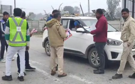दिल्ली-मुंबई एक्सप्रेसवे पर सड़क सुरक्षा अभियान: यातायात नियमों की जानकारी दी, 31 जनवरी तक सड़क सुरक्षा अभियान