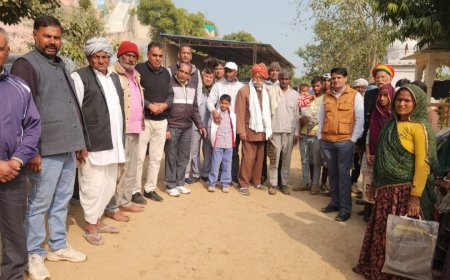 अर्पण सेवा फाउंडेशन ने मनाया मुकुल यादव का जन्मदिन; तसींग गौशाला में खिलाई सवामणी, सेवकों का किया सम्मान