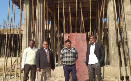 नवीन निर्माणधीन न्यायालय भवन का किया निरीक्षण