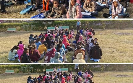 राजकीय बालिका उच्च माध्यमिक विद्यालय, वैर में 'कैरियर डे' का  आयोजन छात्राओं को भविष्य की राह चुनने के लिए किया गया प्रेरित