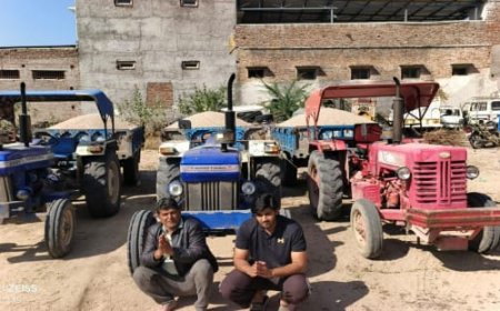 ऑपरेशन "गुप्त" के तहत गुडाएंदला पुलिस  की अवैध बजरी खनन के विरूद्ध कार्यवाही; बजरी से भरे तीन ट्रेक्टर मय ट्रोली दो गिरफ्तार