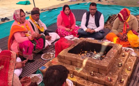 कठूमर में श्रीमद्भागवत कथा हुई संपन्न, हवन-यज्ञ के बाद अटूट चलाया भंडारा