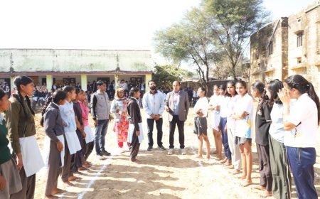 पीएमश्री विद्यालय में खेल समारोह का आयोजन कर किया सम्मानित