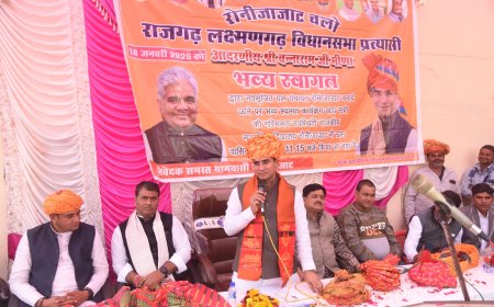 भाजपा प्रत्याशी बन्नाराम मीणा का किया स्वागत