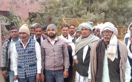 शमशान भूमि पर कब्जा कर मकान बनाने का मामला ग्रामीणों ने जिला कलैक्टर को सौंपा ज्ञापन