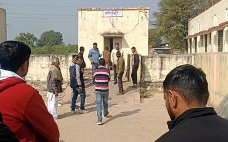 विद्यालय में मिला शिक्षक का शव पुलिस ने किया जप्त, क्षेत्र मे मचा हड़कंप