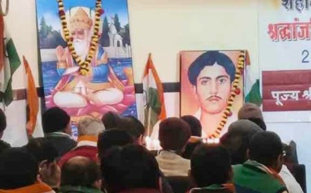 सिन्धु पत्रकार संघ (राज.) कार्यालय खैरथल में हेमू कालाणी के जीवन पर व्याख्यान आयोजित;  शहीद हेमूऋ कालाणी को दी श्रद्धांजलि