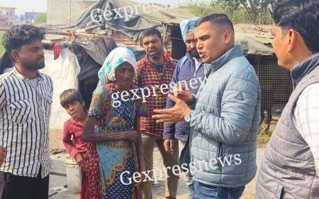 घुमंतू बस्तियों में पहुंचे गोविन्दगढ़ तहसीलदार, सहायता शिविरों  का प्रचार-प्रसार कर दी जानकारी