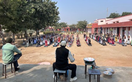 कठूमर विधालय में गणतंत्र दिवस की तैयारी जोरों पर