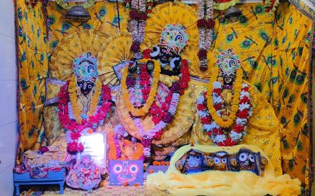 बसंत पंचमी का पर्व मनाया धूमधाम से भगवान का किया आकर्षक श्रृंगार