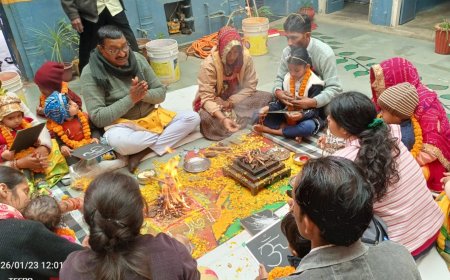 शिशु वाटिका विद्यालय में हर्षोल्लास से मनाया बसंत उत्सव