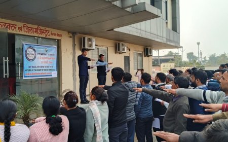 राष्ट्रीय मतदाता दिवस के तहत मतदाता शपथ का आयोजन