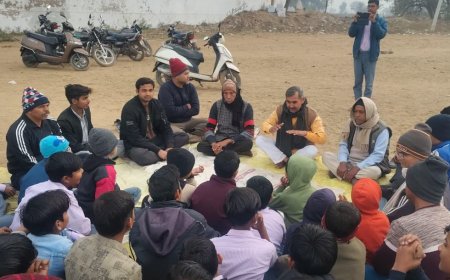 कठूमर में विराट हिंदू सम्मेलन की तैयारियों को लेकर हुआ भूमि पूजन