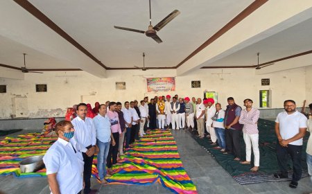 दुजाना ग्राम में माली समाज द्वारा जिला कांग्रेस अध्यक्ष का भव्य स्वागत