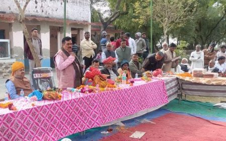 नवगठित ग्राम पंचायत दयालपुरा में ग्रामीणों ने विधायक खींची का किया भव्य स्वागत सम्मान 