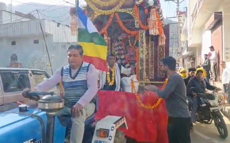 अलवर मे धूमधाम से निकली देवनारायण की शोभायात्रा