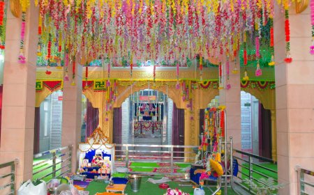 सकट के रामेश्वर चार धाम मंदिर में मूर्ति प्राण प्रतिष्ठा एवं शिव महापुराण कथा महोत्सव आज से, तैयारियो को दिया अंतिम रूप