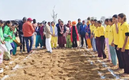 राष्ट्रीय बालिका दिवस पर स्पोर्ट्स मीट 2026 आयोजित:175 लड़कियों ने कबड्डी, खो-खो, रस्साकशी के खेलों में लिया भाग