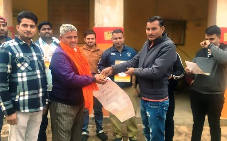 क्षत्रिय महासमागम की तैयारियां तेज, आमंत्रण यात्रा गोविंदगढ़ पहुंची: पीले चावल बांटे, दस जिलों से जुटेंगे लाखों समाजबंधु