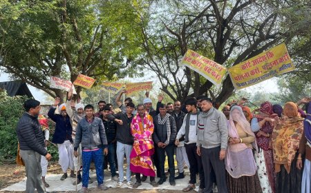 न्याय की आस में 218 दिन: अब जयपुर कूच करेंगे जालिया के प्रताड़ित किसान; आत्मदाह की चेतावनी से प्रशासन में हड़कंप