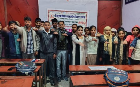 युवाओं ने ली नशा नहीं करने की शपथ; नशा मुक्त अभियान का आयोजन