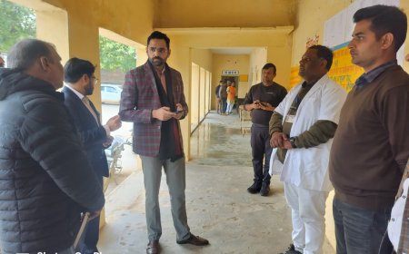 जिलेभर में पशु चिकित्सा संस्थानों का हुआ आकस्मिक निरीक्षण