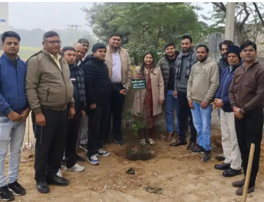 गोविंदगढ़ एसडीएम ने कार्यालय में 35 पौधे लगाए: नववर्ष पर पर्यावरण संरक्षण का संदेश दिया