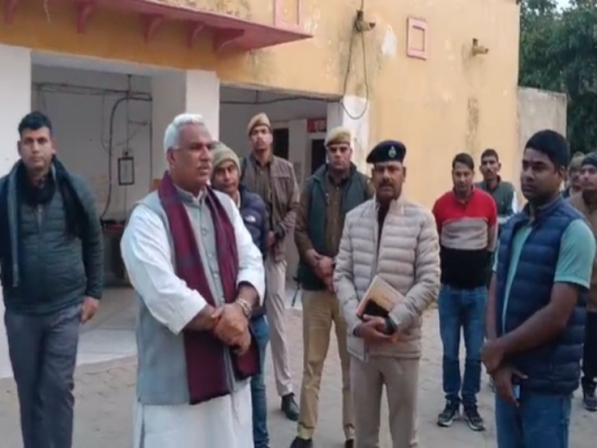 गृह राज्य मंत्री पहुंच गए खेड़ली थाने: पुलिस अफसरों से कहा - साइबर अपराधियों को पकड़ने के लिए तप्तीश के तरीके बदलने होंगे
