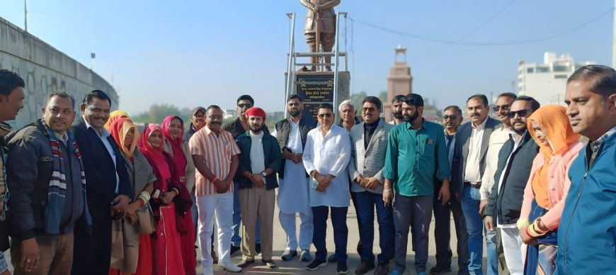 भजन गायक रावणा का किया स्वागत