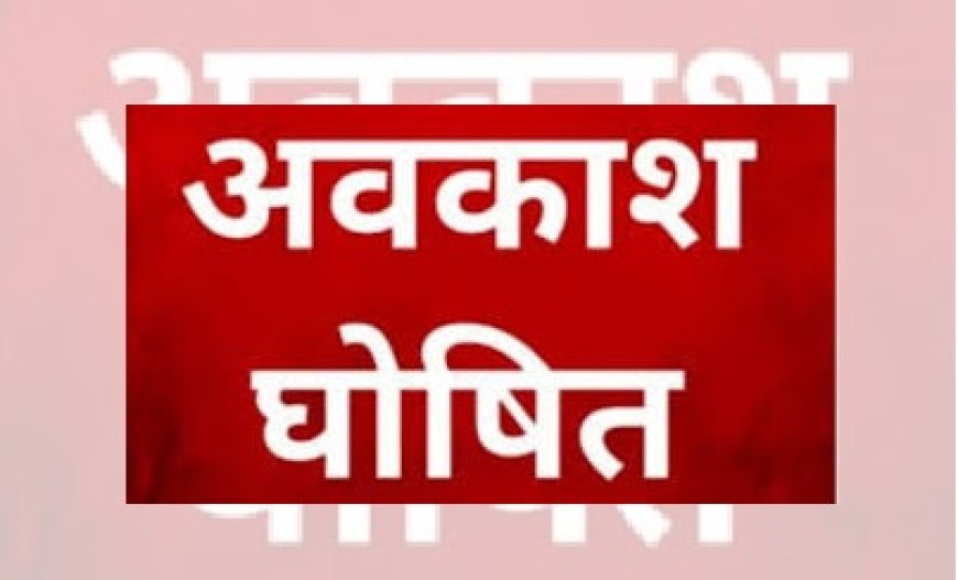 जिला कलक्टर ने बसन्त पंचमी व गुरू पूर्णिमा को सार्वजनिक अवकाश किया घोषित
