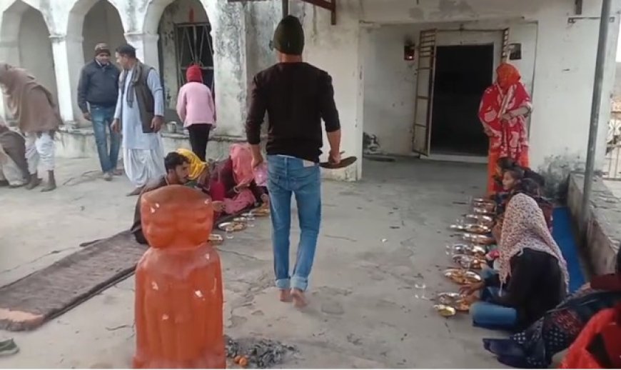 प्राचीन भैरु बाबा मंदिर में पौष बड़े की पंगत प्रसादी का भव्य आयोजन