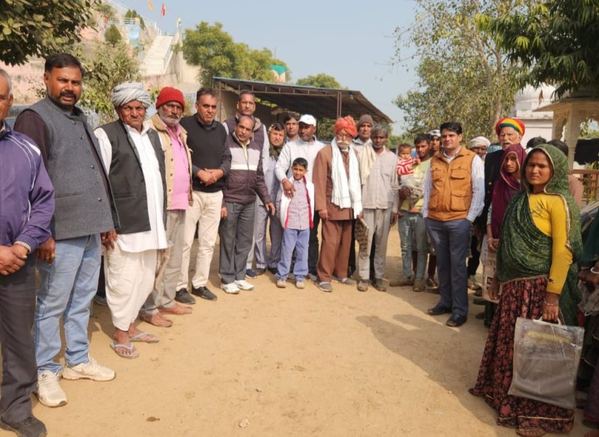 अर्पण सेवा फाउंडेशन ने मनाया मुकुल यादव का जन्मदिन; तसींग गौशाला में खिलाई सवामणी, सेवकों का किया सम्मान