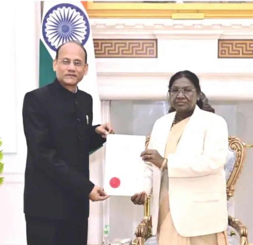 नीरज अग्रवाल बने भारत के मॉरिटानिया में राजदूत; राष्ट्रपति मुर्मू ने दिया क्रेडेंशियल लैटर