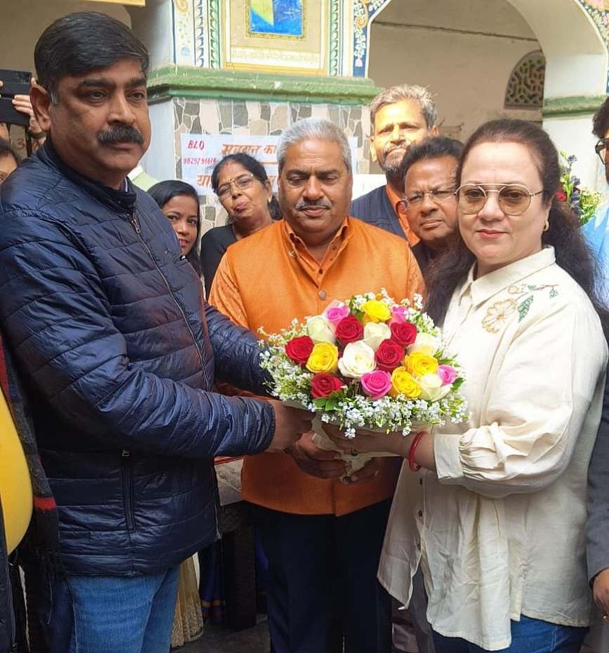 मंदाकिनी ने किया स्वाभिमान भोज रसोई का अवलोकन,  यूनेस्को टीम ने किया मंदाकिनी का स्वागत-सम्मान