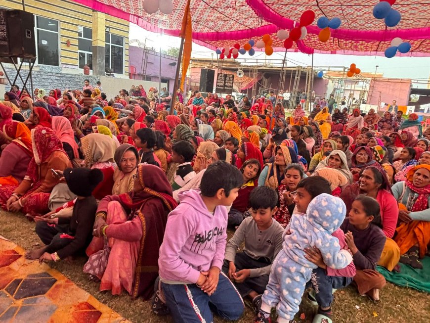श्रीमद्भागवत सप्ताह में कृष्ण जन्म की कथा सुनाई,   कृष्ण जन्मोत्सव पर झूमे श्रद्धालु